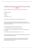NURS3730&colon; Week 10 Questions with 100&percnt; Correct Answers &vert; Verified Solutions