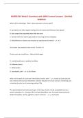 NURS3730&colon; Week 9 Questions with 100&percnt; Correct Answers &vert; Verified Solutions