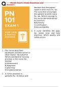 &Tab;PN 101 Exam 1 Study Questions and Answers