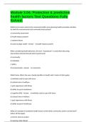 Module 3&period;04&colon; Protective & predictive health factors Test Questions Fully Solved&period;