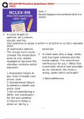 NCLEX-RN Practice Questions 2024-2025