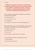 CPPB EXAM AND PRACTICE EXAM NEWEST 2025 TEST BANK&vert; COMPLETE 550 REAL EXAM QUESTIONS AND CORRECT VERIFIED ANSWERS&sol; ALREADY GRADED A&plus;&vert; CERTIFIED PROFESSIONAL PUBLIC BUYER EXAM PREP 2025 &lpar;MOST RECENT&excl;&excl;&rpar;