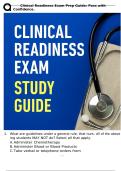 &Tab;Clinical Readiness Exam Prep Guide&colon; Pass with Confidence