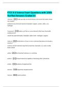 FTCE K-6 Science Exam Questions with 100&percnt; Verified Answers Graded A&plus;