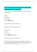FTCE K-6 Science Exam Questions with 100&percnt; Verified Answers Graded A&plus;