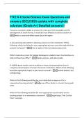 FTCE K-6 Science Exam Questions with 100&percnt; Verified Answers Graded A&plus;
