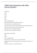 TOEIC Exam Questions with 100&percnt; Correct Answers