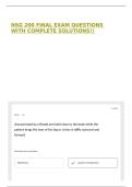 NSG 200 FINAL EXAM QUESTIONS WITH COMPLETE SOLUTIONS&excl;&excl;