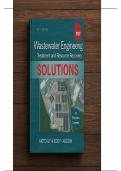Solutions Manual &ndash; Wastewater Engineering 5th Edition by Metcalf & Eddy &vert; Resource Recovery PDF