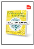 Solutions Manual &ndash; Fundamentals of Logic Design 7th Edition by Roth &lpar;2014&rpar; &vert; PDF Download