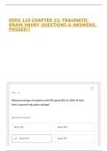 EDEX 110 CHAPTER 13&colon; TRAUMATIC BRAIN INJURY QUESTIONS & ANSWERS&comma; PASSED&excl;&excl;