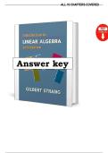 Answer Key for Introduction to Linear Algebra &lpar;6th Edition&rpar; by Gilbert Strang
