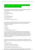 NU300 Exam 2 Study Guide Questions and Actual Answers 2025&period;