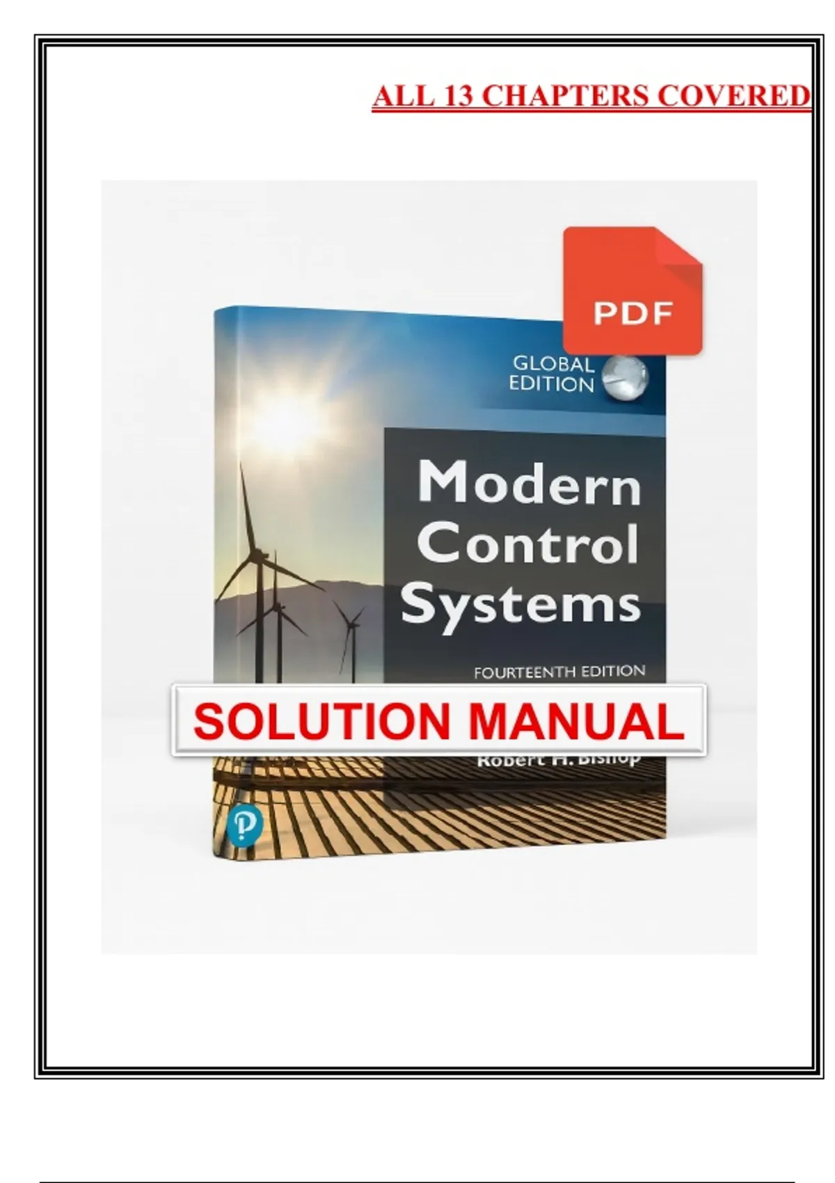Solutions Manual – Modern Control Systems 14th Global Edition by Dorf ...