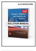 Solutions Manual &ndash; Business Statistics and Analytics in Practice 10th ISE &lpar;2025&rpar; &vert; Bruce Bowerman &vert; PDF