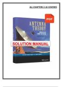 Solutions Manual &ndash; Antenna Theory 4th Edition by Balanis &vert; Analysis and Design &vert; PDF