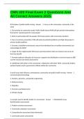 CMN 420 Final Exam 2 Questions And All Correct Answers 2025&period;
