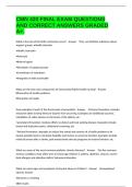 CMN 420 FINAL EXAM QUESTIONS AND CORRECT ANSWERS GRADED A&plus;&period;