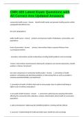 CMN 420 Latest Exam Questions with All Correct Ans Updated Answers&period;