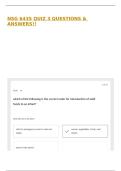 NSG 6435 QUIZ 3 QUESTIONS & ANSWERS&excl;&excl;
