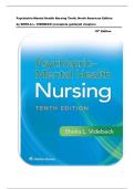 Psychiatric-Mental Health Nursing Tenth, North American Edition by SHEILA L. VIDEBECK ||complete guide||all chapters