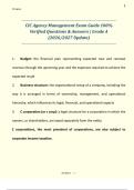 CIC Agency Management Exam Guide 100&percnt;  Verified Questions & Answers &vert; Grade A  &lpar;2026&sol;2027 Update&rpar;  
