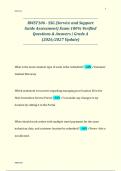 RWST106 - SSG &lpar;Service and Support  Guide Assessment&rpar; Exam 100&percnt; Verified  Questions & Answers &vert; Grade A  &lpar;2026&sol;2027 Update&rpar;  