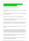 Kin 380 Final Exam Questions and Actual Verified Answers&period;