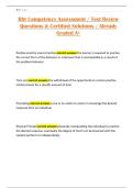 Rbt Competency Assessment &sol; Test Review Questions & Certified Solutions &sol; Already Graded A&plus;