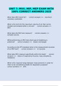 UNIT 7&colon; MVV&comma; MIP&comma; MEP EXAM WITH 100&percnt; CORRECT ANSWERS 2025