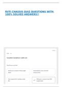 RVTI CHASSIS QUIZ QUESTIONS WITH 100&percnt; SOLVED ANSWERS&excl;&excl;