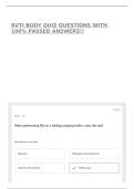 RVTI BODY QUIZ QUESTIONS WITH 100&percnt; PASSED ANSWERS&excl;&excl;