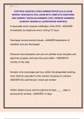 CERTIFIED ASSISTED LIVING ADMINISTRATOR &lpar;CALA&rpar; EXAM  NEWEST 2025&sol;2026 ACTUAL EXAM WITH COMPLETE QUESTIONS  AND CORRECT DETAILED ANSWERS &lpar;100&percnt; VERIFIED ANSWERS&rpar;  &vert;ALREADY GRADED A&plus;&vert; &vert;&vert;PROFESSOR VERIFIED&vert;&vert;