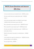 ROTC Exam Questions and Answers 100&percnt; Pass