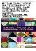 Foundations for Population Health in Community&sol;Public Health Nursing &lpar;6th Edition&comma; Marcia Stanhope&rpar; &ndash; Complete Test Bank
