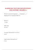 KAISER EKG TEST 2024-2025 QUESTIONS AND ANSWERS  GRADED A&plus;