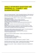UNIQLO INTERVIEW QUESTIONS AND ANSWERS ALL CORRECT 100&percnt; GUARANTEED PASS