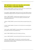 OSC Ophthalmic Scribe Exam Questions and answers Newest RATED A&plus; 2025&sol;2026 UPDATED