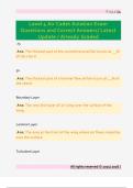 Level 4 Air Cadet Aviation Exam  Questions and Correct Answers&sol; Latest  Update &sol; Already Graded
