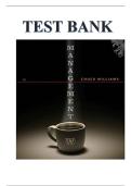 Test Bank for Management 7th Edition by Chuck Williams isbn-9781111969813 All Chapters 1-18 Complete Verified Guide Graded A&plus;