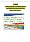 Test Bank for Safe Maternity and Pediatric Nursing Care 3rd Edition &lpar;F&period;A Davis &comma; 2025&rpar; by Luanne Linnard Palmer&comma; Isbn no&semi; 9781719648844&comma; all 38 Chapters Covered