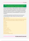 HW 4 Questions and Correct Answers&sol;  Latest Update &sol; Already Graded