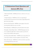 F Endorsement Exam Questions and Answers 100&percnt; Pass