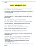 SOCI 1000 EXAM 2025