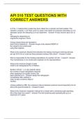 API 510 TEST QUESTIONS WITH CORRECT ANSWERS