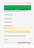 CBNS practice questions Questions and  Correct Answers&sol; Latest Update &sol; Already  Graded