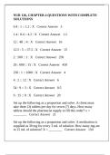 NUR 126&comma; CHAPTER 4 QUESTIONS WITH COMPLETE SOLUTIONS