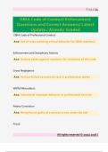 DBIA Code of Conduct Enforcement  Questions and Correct Answers&sol; Latest  Update &sol; Already Graded