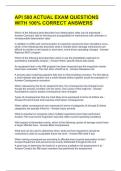 API 580 ACTUAL EXAM QUESTIONS WITH 100&percnt; CORRECT ANSWERS 