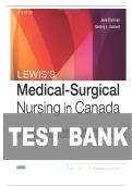 TEST BANK FOR Lewis's Medical-Surgical Nursing in Canada&comma; 5th Edition by Jane Tyerman&comma; Shelley Cobbett&comma; Mariann M&period; Harding ISBN&colon; 9780323791564 COMPLETE GUIDE WITH RATIONALES 100&percnt; VERIFIED A&plus; GRADE ASSURED&excl;&excl;&excl;&excl;&excl;NEW LATEST UPDATE&excl;&excl;&excl;&excl;&excl;